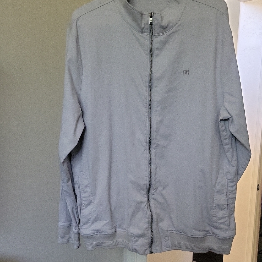 NWOT Travis Mathew Gray Zip-Up Jacket Size XL